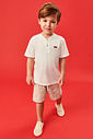 CONJ CAMISA POLO E BERMUDA NATURAL/MR CAMURCA