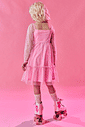 Vestido Pinkmood Tule Glitter Rosa CTV