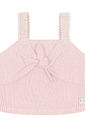 Conjunto Infantil Menina Blusa Cropped E Calça Wide Leg Rosa Cinti