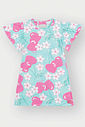 Vestido Menina em Cotton Cerejas Rosa Mundo Cinti