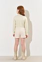 Blusa Infantil Menina Listras Smile Off White CTV