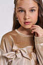 Conjunto Infantil Menina Laço em Veludo Glow Beli.me