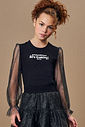 Blusa Infantil Menina de Mangas Tule Great Moments Beli.me