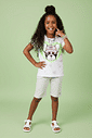 Conjunto Infantil Menina Bulldog Mescla Abrange