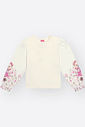 Conjunto Infantil Menina Floral Ursinha Bege Mundo Cinti