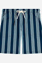 Conjunto Menino em Malha UV Regata e Bermuda Listrada Marinho