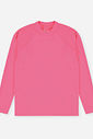 Blusa Infantil Menina Manga Longa em Malha UV Rosa Neon