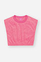 Conjunto Infantil Menina Blusa E Short Strass Rosa Mundo Cinti