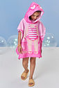 Saída de Praia Infantil Atoalhada com Capuz – Poncho Praia Menina Rosa com Estampa Sunshine ROSA IOGURTE
