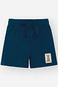 Conjunto Infantil Divertto Casual Divertido com Body em Cotton e Bermuda em Moletom MESCLA MEDIO/AZ MARINHO