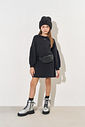 Vestido Bufante Infantil Menina Strass Preto CTV