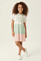 Vestido Infantil Candy Block com Gola Polo