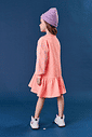 Vestido Com Tule Laranja Neon Abrange