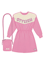 VESTIDO ML E BOLSA RS BARBIE/RS BARBIE