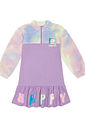 Vestido Com Pelo Tie Dye Lilás CTV