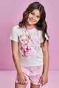 Pijama Infantil Menina Estrela Ursa Mundo Cinti