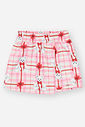 Conjunto Infantil Menina Blusão Laço E Short-Saia Rosa Mundo Cinti