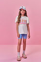 Conjunto Infantil Blusa de Ursinhos e Ciclista Azul