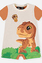 Macacão Bebê Menino T-Rex Jurassic World Deserto Macacão Bebê Menino T-Rex Jurassic World Deserto