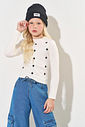 Blusa Infantil Menina Bordado Estrelas Natural CTV