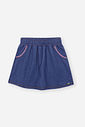 Shorts Saia Infantil em Molecotton Denim – Saia Short Menina Verão com Algodão e Elastano AZUL MARINHO