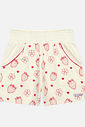 Conjunto Infantil Menina Tutti-Frutti Blusa E Short Natural Mundo Cinti
