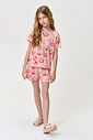 Conjunto Infantil Menina Pijama Parfait em Malha Suede
