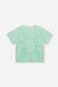 Conjunto Infantil com Blusa e Saia Shorts em Malha Botonê – Look Menina Verão com Algodão VERDE BRISA