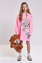 Vestido Infantil Menina em Moletom Adorable Bear Beli.me