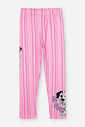 Legging Infantil em Suplex Listrada – Calça Legging Menina Verão com Elastano ROSA CONFETE