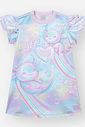 Vestido Bebê Menina Sara Salamandra – Vestido Infantil em Suplex com Brilho LILAS BRUMA
