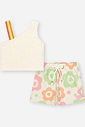Conjunto Infanil Menina Ombro Só Floral Mundo Cinti