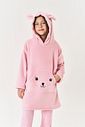 Poncho Infantil Menina Pelo Natural Mundo Cinti