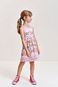 Vestido Infantil em New Stretch Estampado – Vestido Menina Verão com Etiqueta com Essência ROSA IOGURTE