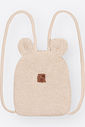 Vestido Menina com Mochila Ursa HOWDY Mundo Cinti RS JELLY/BG AREIA