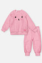 Conjunto Bebê Menina Jaqueta E Calça Pelo Rosa Mundo Cinti