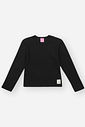 Blusa Infantil Menina Básica Preto Mundo Cinti
