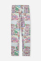 Legging Infantil em Suplex Estampada – Calça Legging Menina Verão com Elastano ROSA CONFETE