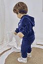 Conjunto Jaqueta E Calça Plush Azul Marinho Abrange