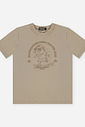 Conjunto Menino Camiseta Capivara Skater e Bermuda Latte