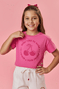 Blusa Infantil Menina Tutti-Frutti Com Cheirinho Rosa Mundo Cinti