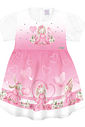 Vestido Bebê Menina Coelhinha Rosa Cinti