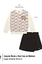 Conjunto Infantil Menina em Moletom Little Bear Beli.me