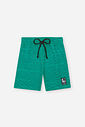 Conjunto Infantil Camiseta e Bermuda de Moletom Riscado Golf