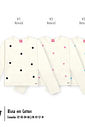 Blusa Menina em Cotton Estrelas Bordadas Mundo Cinti NATURAL/AZUL
