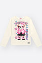 Blusa Infantil Menina em Malha Térmica Estampado – Manga Longa Inverno