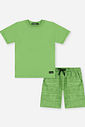Conjunto Menino Camiseta e Bermuda Risacada Comfy Selva