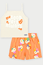 Conjunto Infantil Menina Good Days Laranja Abrange Conjunto Infantil Menina Good Days Laranja Abrange