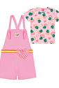 CONJ BLUSA E JARDINEIRA RS PLIE/RS BARBIE