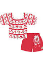 CONJ BLUSA E SHORTS RS CHEER/RS CHEER